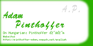 adam pinthoffer business card